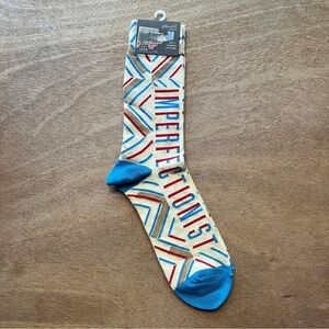 NWT Blue Q Imperfectionist Men’s Crew Socks Shoe Size 7-12 Nylon Cotton Blend